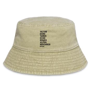 Victor Echo Tango Echo Romeo... over - VETERAN - Vintage Bucket Hat - vintage beige - Front