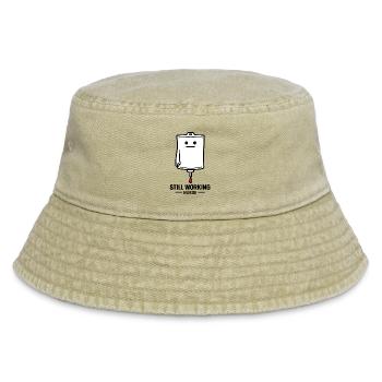 Still Working Nurse - Vintage Bucket Hat - vintage beige - Front