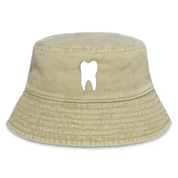 Backenzahn - Vintage Bucket Hat - Vintage Beige - Vorne