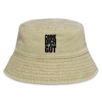 Ohne Dich - Vintage Bucket Hat - Vintage Beige - Vorne