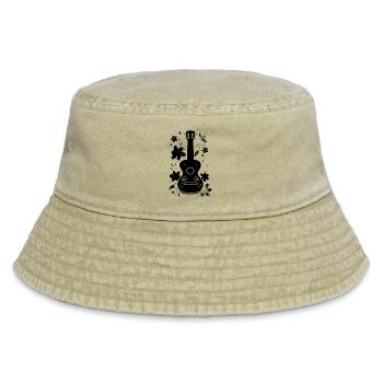 Ukulele Skizze - Vintage Bucket Hat - Vintage Beige - Vorne