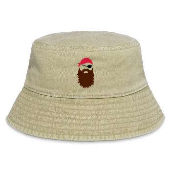 Pirat - Vintage Bucket Hat - Vintage Beige - Vorne