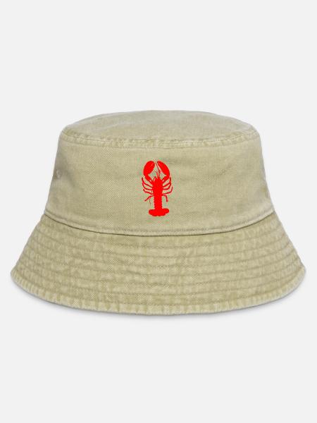 Der Hummer - Vintage Bucket Hat - Vintage Beige