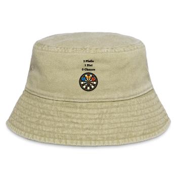 Volltreffer Dartboard Design - Vintage Bucket Hat - Vintage Beige - Vorne