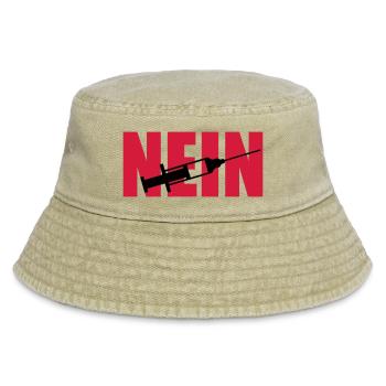 Nein Spritze - Vintage Bucket Hat - Vintage Beige - Vorne