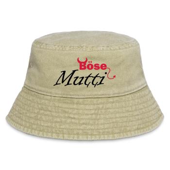 böse Mutti - Vintage Bucket Hat - Vintage Beige - Vorne