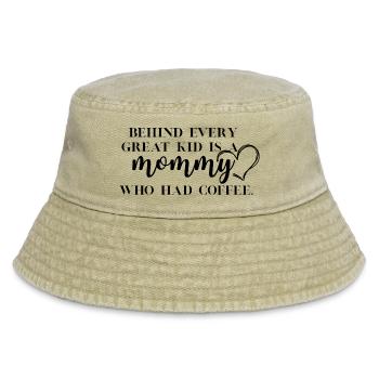 Maman de café drôle - Bob vintage - beige vintage - Devant