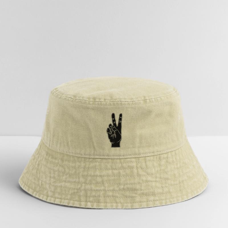 Geste de la main noire paix Bob vintage