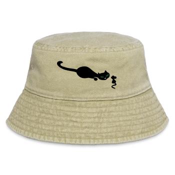 Chat rétro et la souris - Bob vintage - beige vintage - Devant