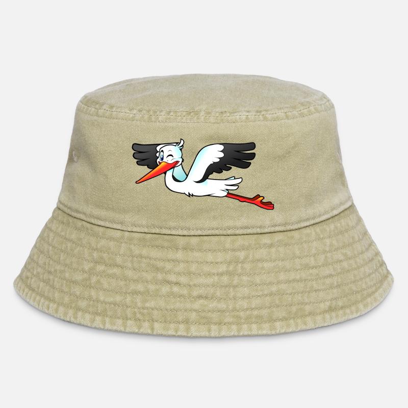 stork - Vintage Bucket Hat - vintage beige