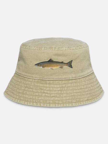 Lachs - Vintage Bucket Hat - Vintage Beige