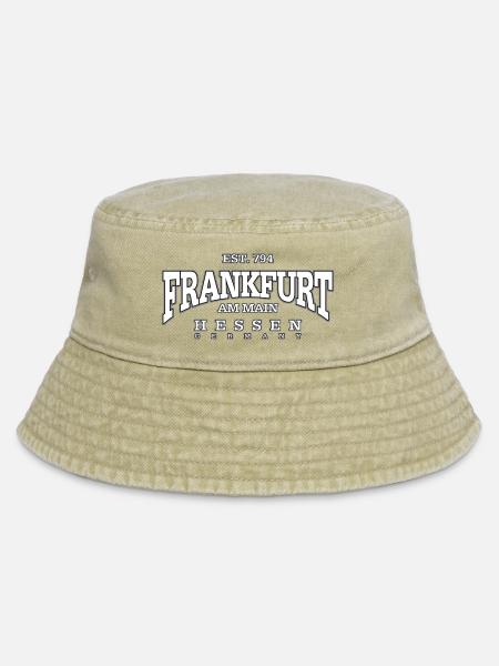 Frankfurt am Main (white) - Vintage Bucket Hat - Vintage Beige