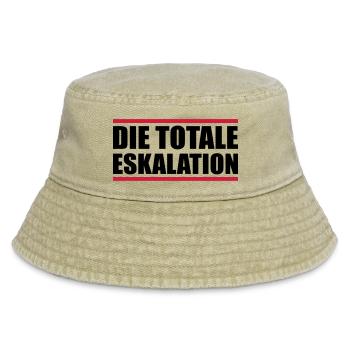 die totale eskalation - Vintage Bucket Hat - Vintage Beige - Vorne