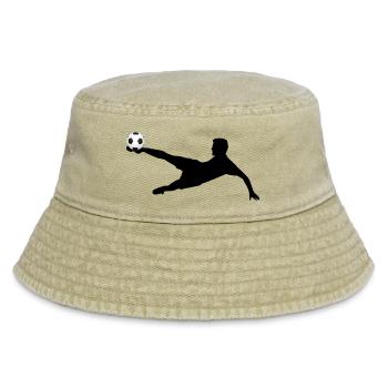 Fußball / Fallrückzieher - Vintage Bucket Hat - Vintage Beige - Vorne