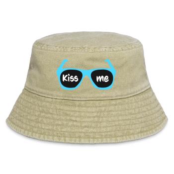 kiss_me - Vintage Bucket Hat - vintage beige - Front