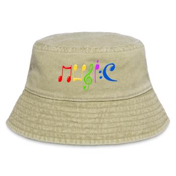 Music - Vintage Bucket Hat - Vintage Beige - Vorne