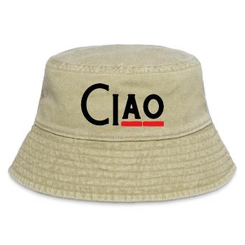 Ciao - Hey - Hello - Hi - Eh bien ? -Au revoir - Bob vintage - beige vintage - Devant