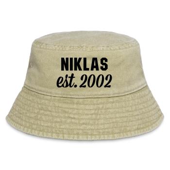 Niklas est 2002 - Vintage Bucket Hat - Vintage Beige - Vorne