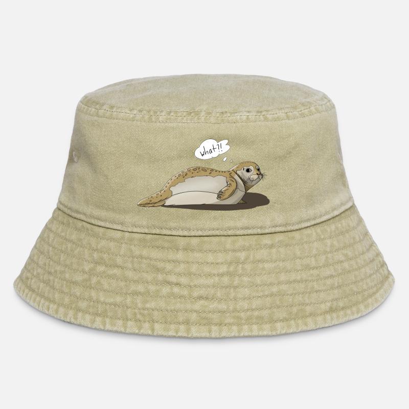 Robbe says what?! - Vintage Bucket Hat - Vintage Beige