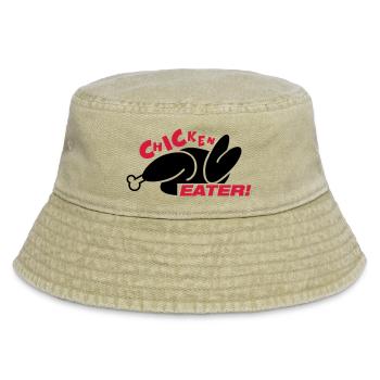 chicken_eater_gi2 - Vintage Bucket Hat - vintage beige - Front