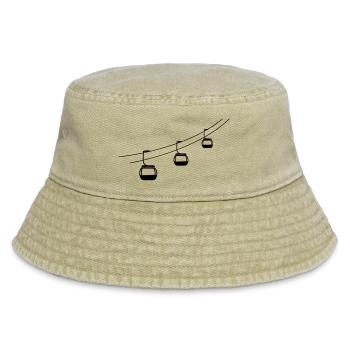 gondola ropeway gondola winter vacation vacancy sp - Vintage Bucket Hat - vintage beige - Front