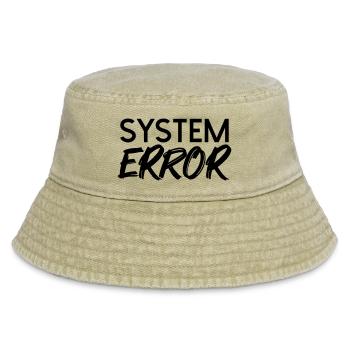 System failure - Vintage Bucket Hat - vintage beige - Front