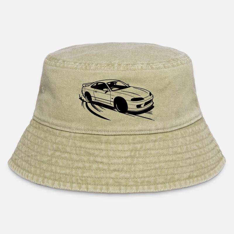 Drifting - Vintage Bucket Hat - vintage beige