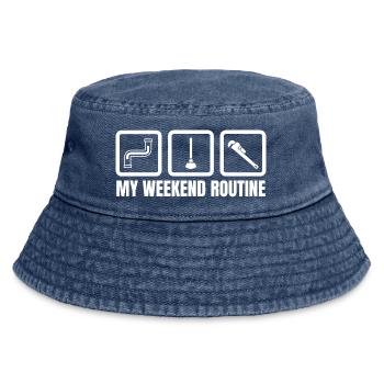 Installateur Wochenende - Vintage Bucket Hat - Vintage Denim - Vorne