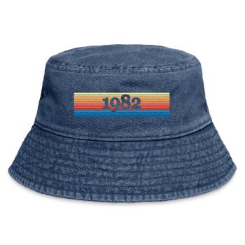 1982 - Vintage Bucket Hat - vintage denim - Front