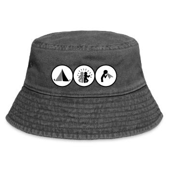 Festival - Vintage Bucket Hat - Vintage Schwarz - Vorne