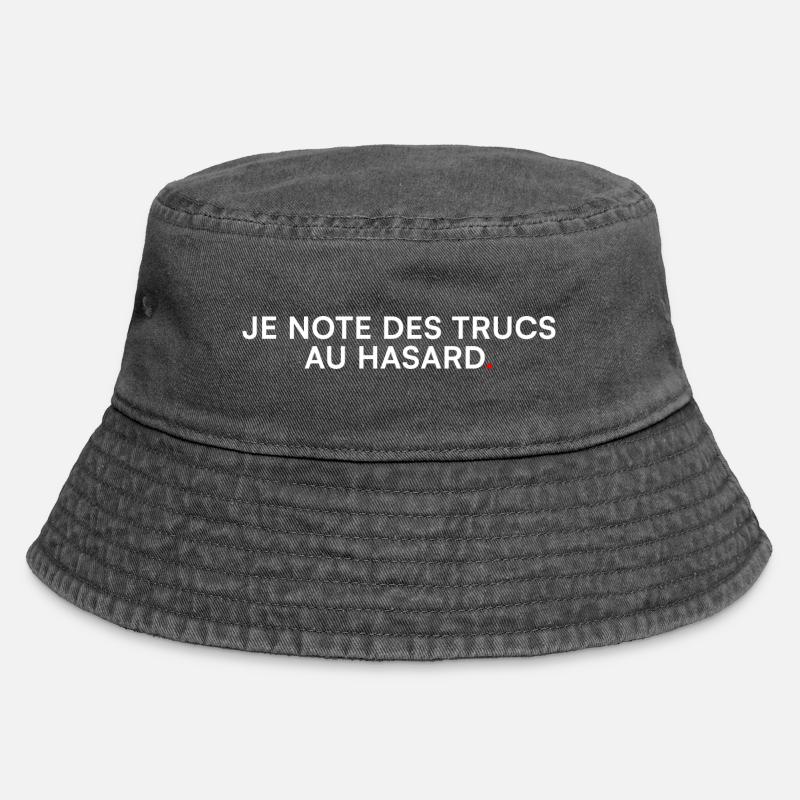 I Write Down Random Stuff – Humor - Vintage Bucket Hat - vintage black