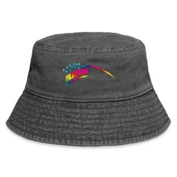 RAINdrops ou Rainbow | Arc-en-ciel - Bob vintage - noir vintage - Devant