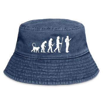 Development of the ukulele player - Vintage Bucket Hat - vintage denim - Front