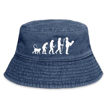 The development of an architect - Vintage Bucket Hat - vintage denim - Front
