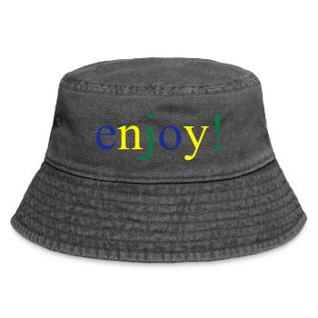 enjoy - Vintage Bucket Hat - vintage black - Front