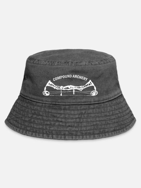 Compound Bogensport - Vintage Bucket Hat - Vintage Schwarz