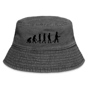 Feuerwehr Evolution - Vintage Bucket Hat - Vintage Schwarz - Vorne
