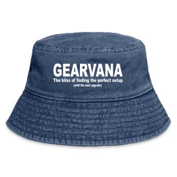 Gearvana perfekte Ausrüstung Marathon Laufen - Vintage Bucket Hat - Vintage Denim - Vorne