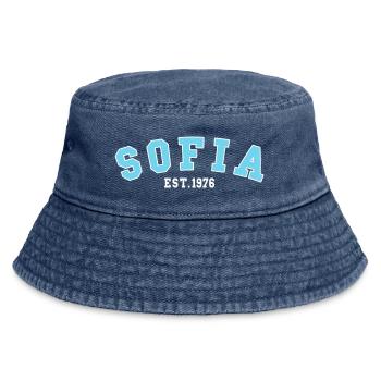 Sofia Est. 1976 - Vintage Bucket Hat - vintage denim - Front