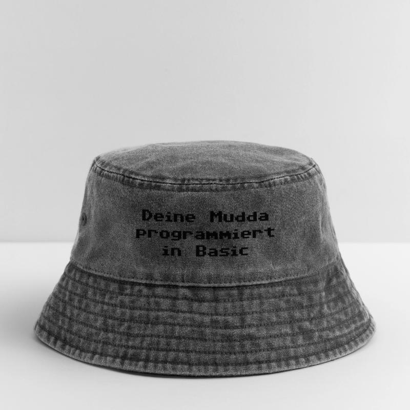 Deine Mudda programmiert in Basic Vintage Bucket Hat