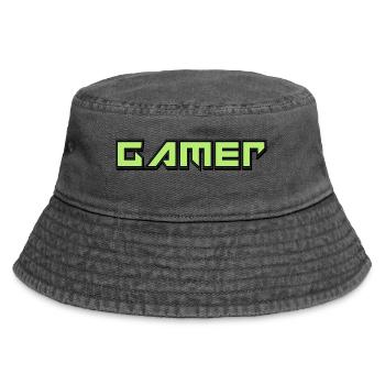 Gamer - Vintage Bucket Hat - Vintage Schwarz - Vorne
