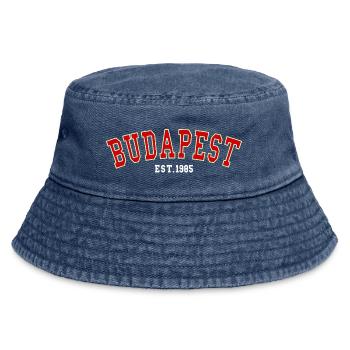 Budapest_Est_1985 - Vintage Bucket Hat - Vintage Denim - Vorne