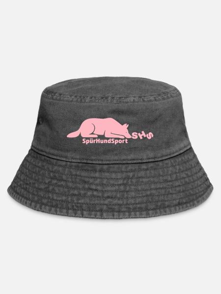 SHS Logo rosa - Vintage Bucket Hat - Vintage Schwarz
