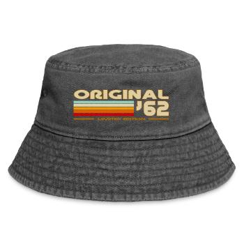 1962 - Vintage Bucket Hat - Vintage Schwarz - Vorne
