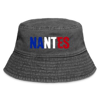 Nantes, France - Vintage Bucket Hat - vintage black - Front
