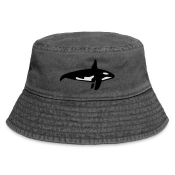 Wal - Vintage Bucket Hat - Vintage Schwarz - Vorne