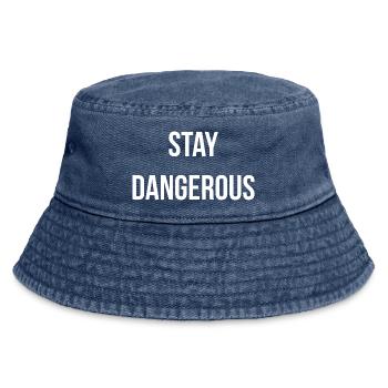 STAY D. | Greyline Official - Vintage Bucket Hat - vintage denim - Front
