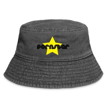 pornstar - Vintage Bucket Hat - Vintage Schwarz - Vorne