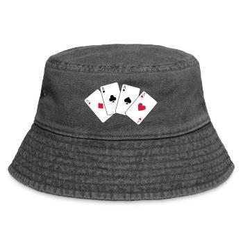 Card Game, Poker, Ace - Bob vintage - noir vintage - Devant