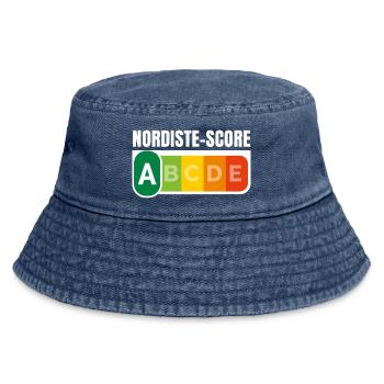 NORDISTE SCORE - Humour noir - Bob vintage - vintage bleu jeans - Devant